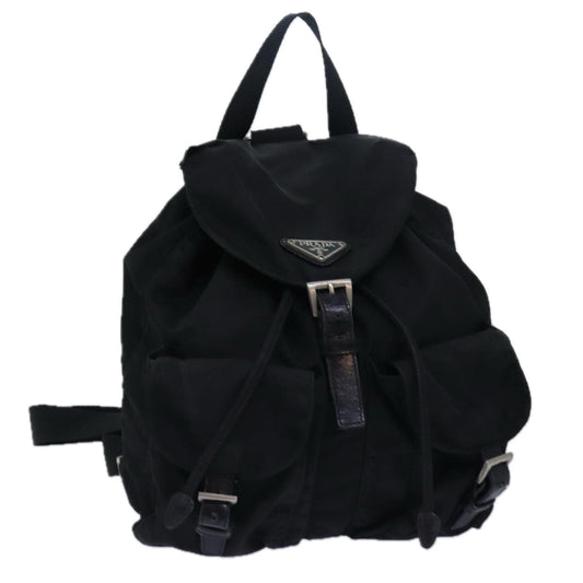 PRADA Backpack Nylon Black  78254