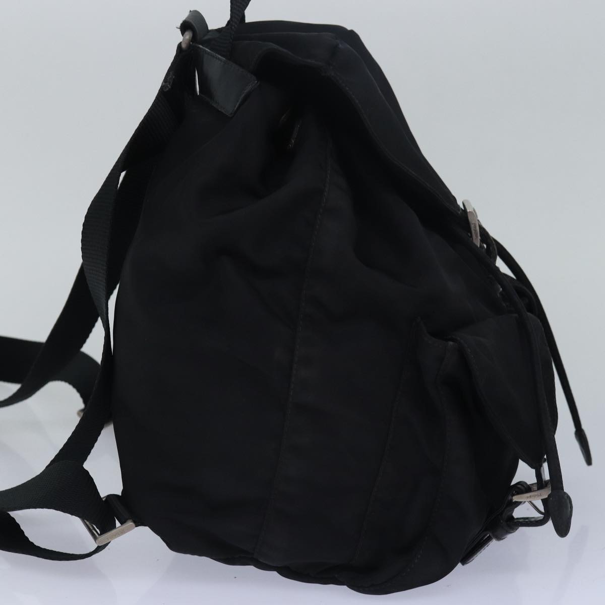 PRADA Backpack Nylon Black  78254