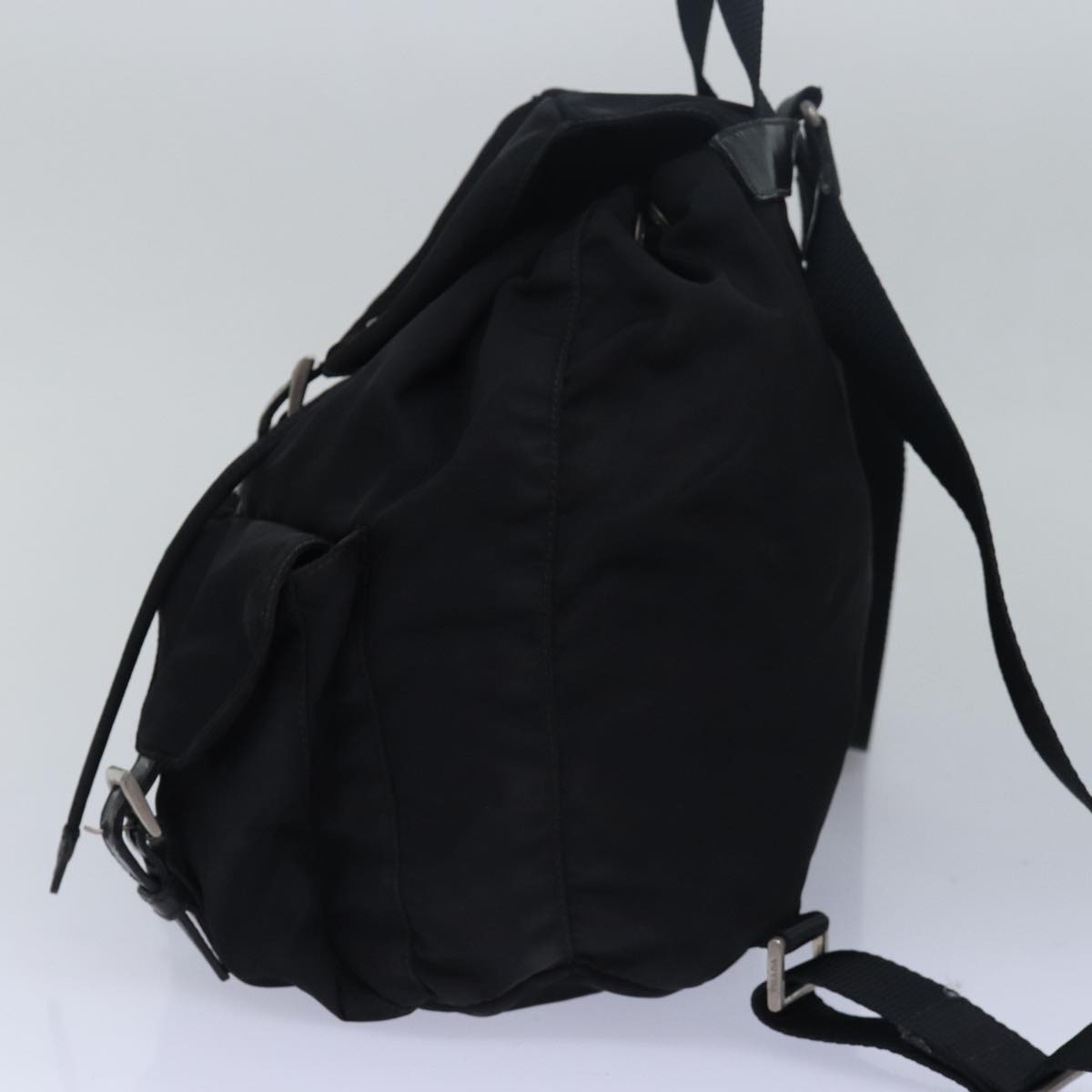 PRADA Backpack Nylon Black  78254