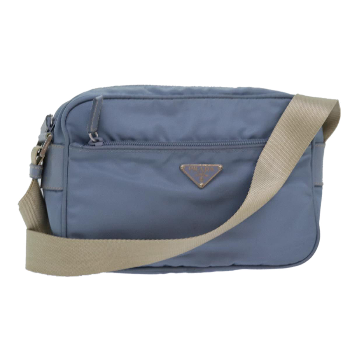 PRADA Shoulder Bag Nylon Light Blue  78256
