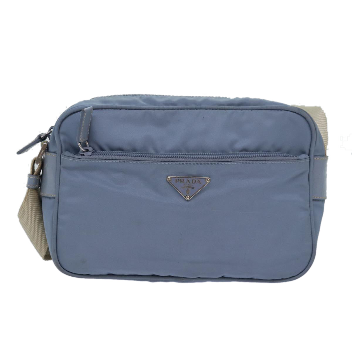 PRADA Shoulder Bag Nylon Light Blue  78256