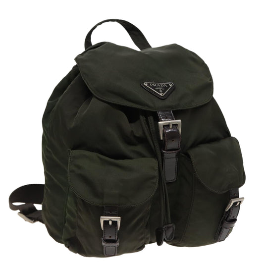 PRADA Shoulder Bag Nylon Khaki  78257