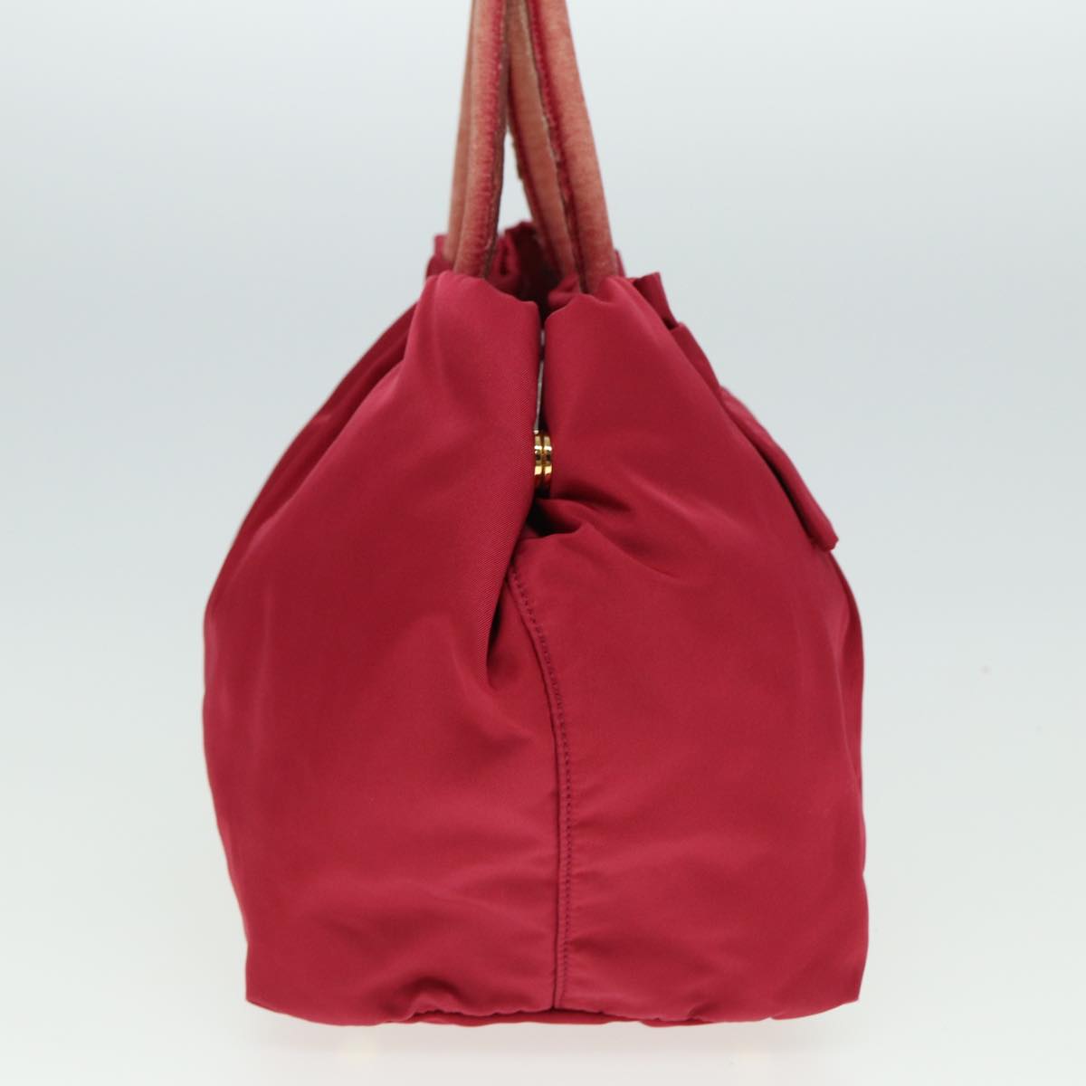 PRADA Ribbon Hand Bag Nylon Pink  78261