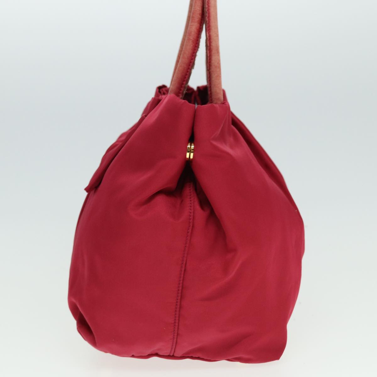 PRADA Ribbon Hand Bag Nylon Pink  78261