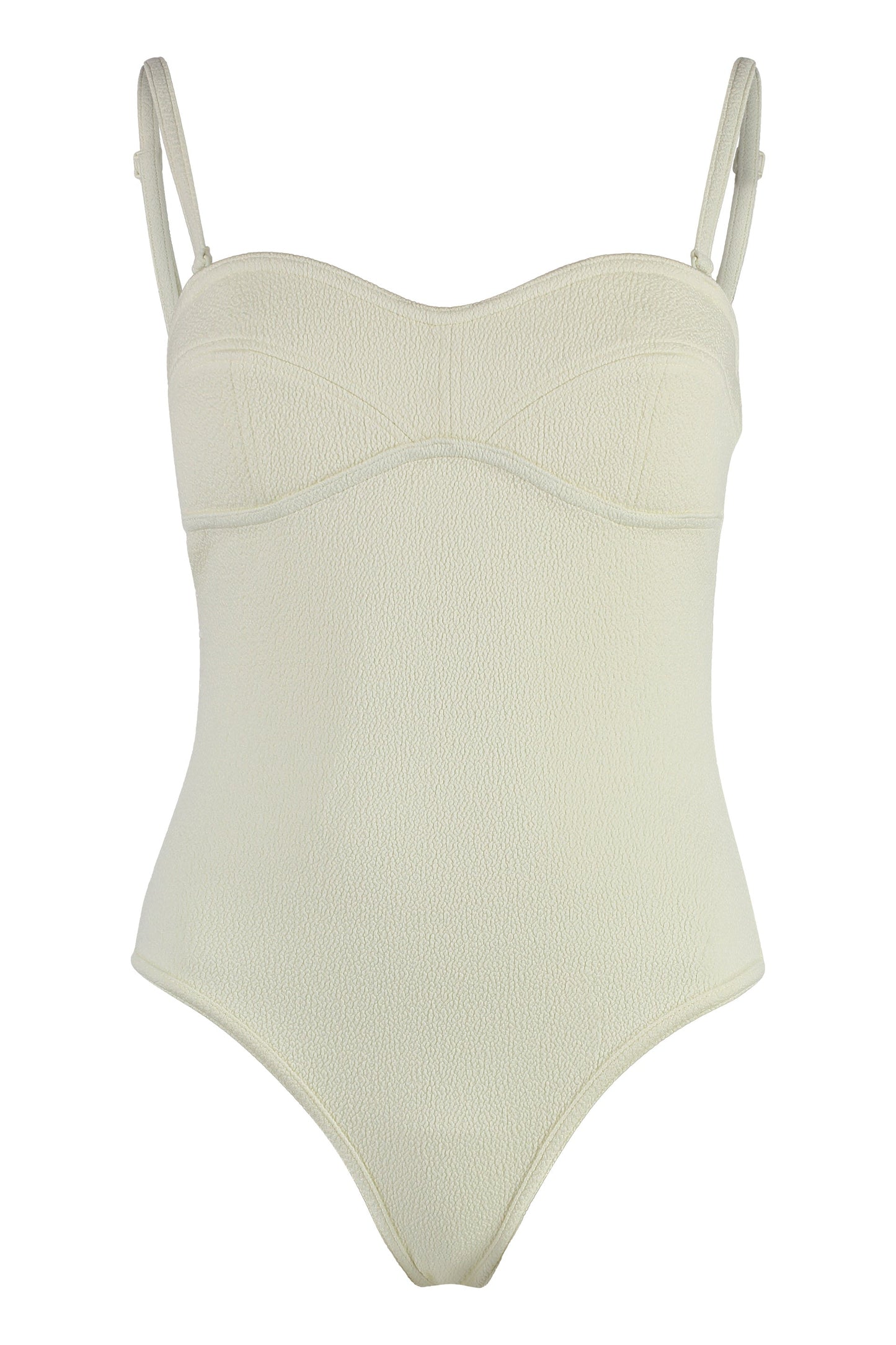 BOTTEGA VENETA Nylon Bodysuit with Removable Straps - Sweetheart Neckline