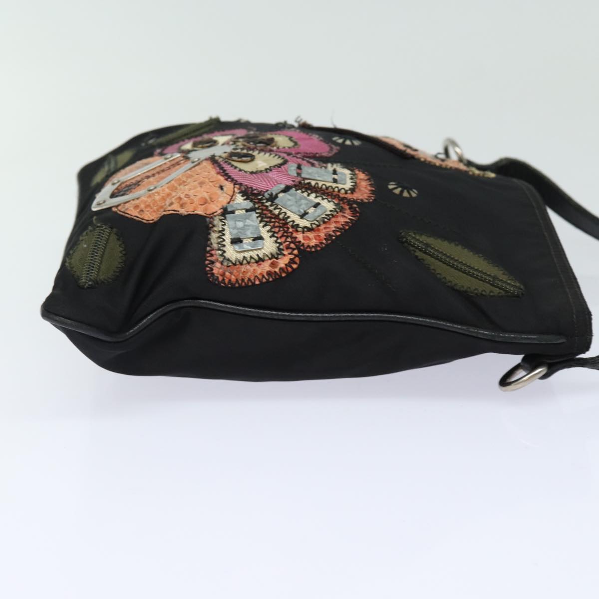 PRADA Shoulder Bag Nylon Black  78263