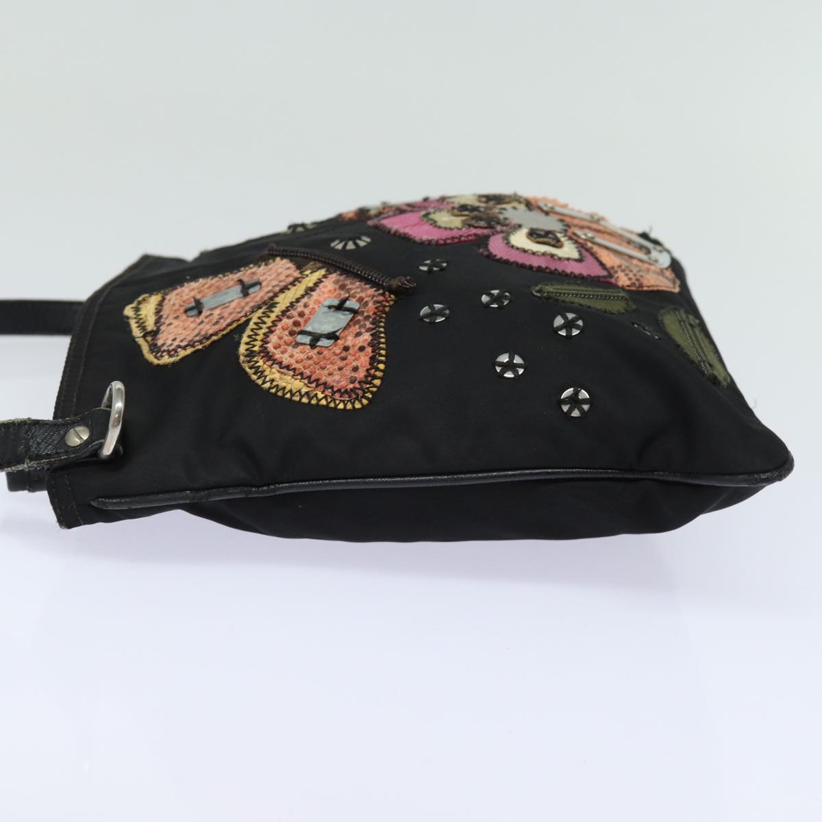 PRADA Shoulder Bag Nylon Black  78263