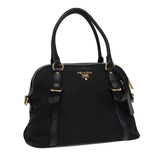 PRADA Hand Bag Nylon Black  78267