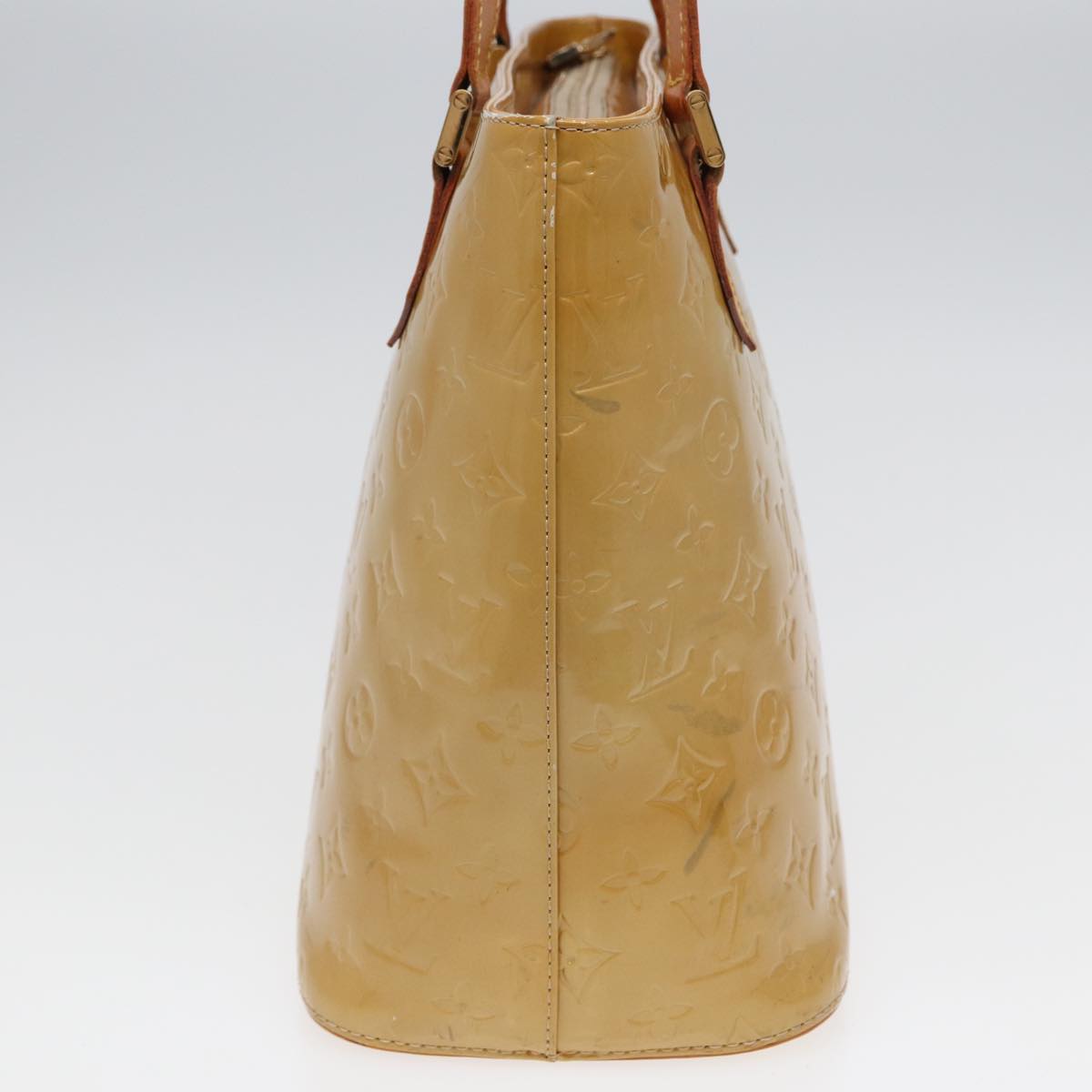 LOUIS VUITTON Monogram Vernis Houston Hand Bag Beige M91004 LV 78296