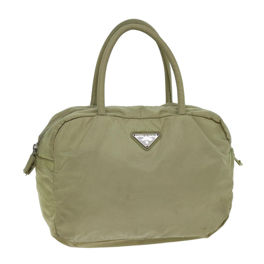 PRADA Hand Bag Nylon Beige  78330