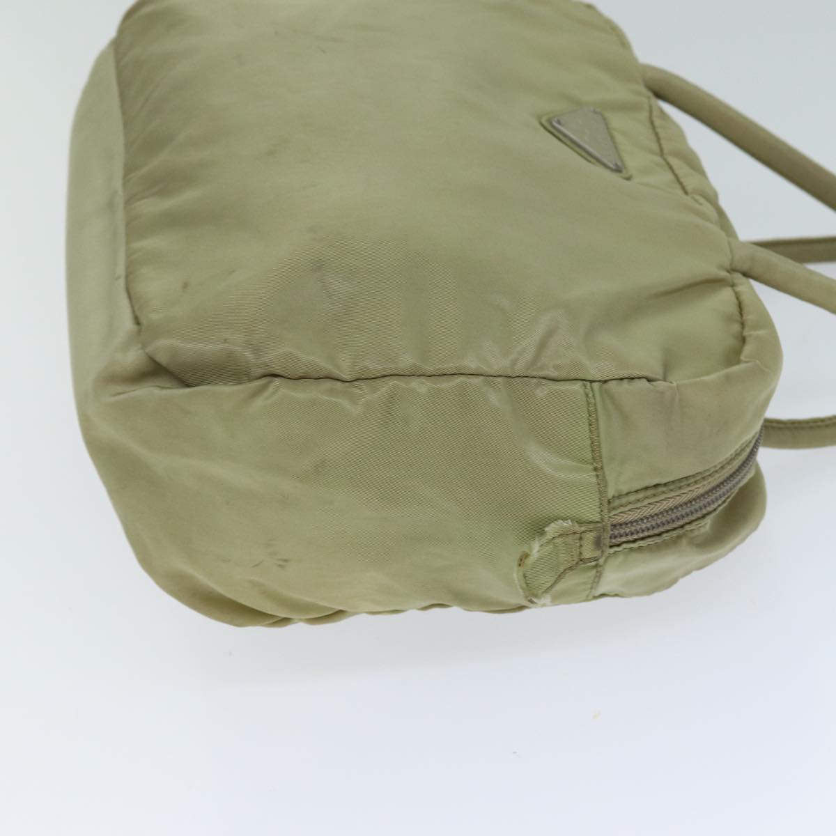 PRADA Hand Bag Nylon Beige  78330