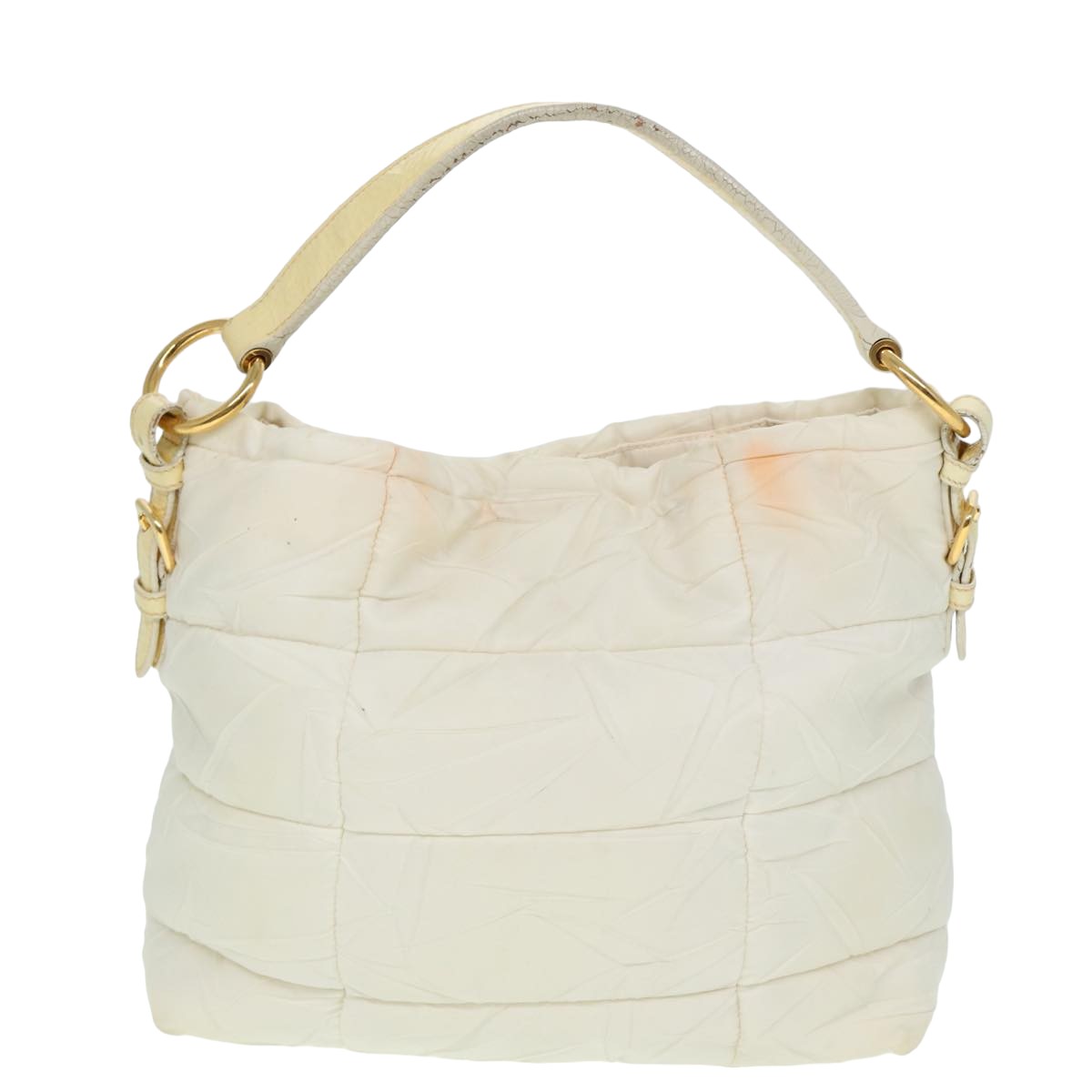 PRADA Shoulder Bag Nylon White  78332