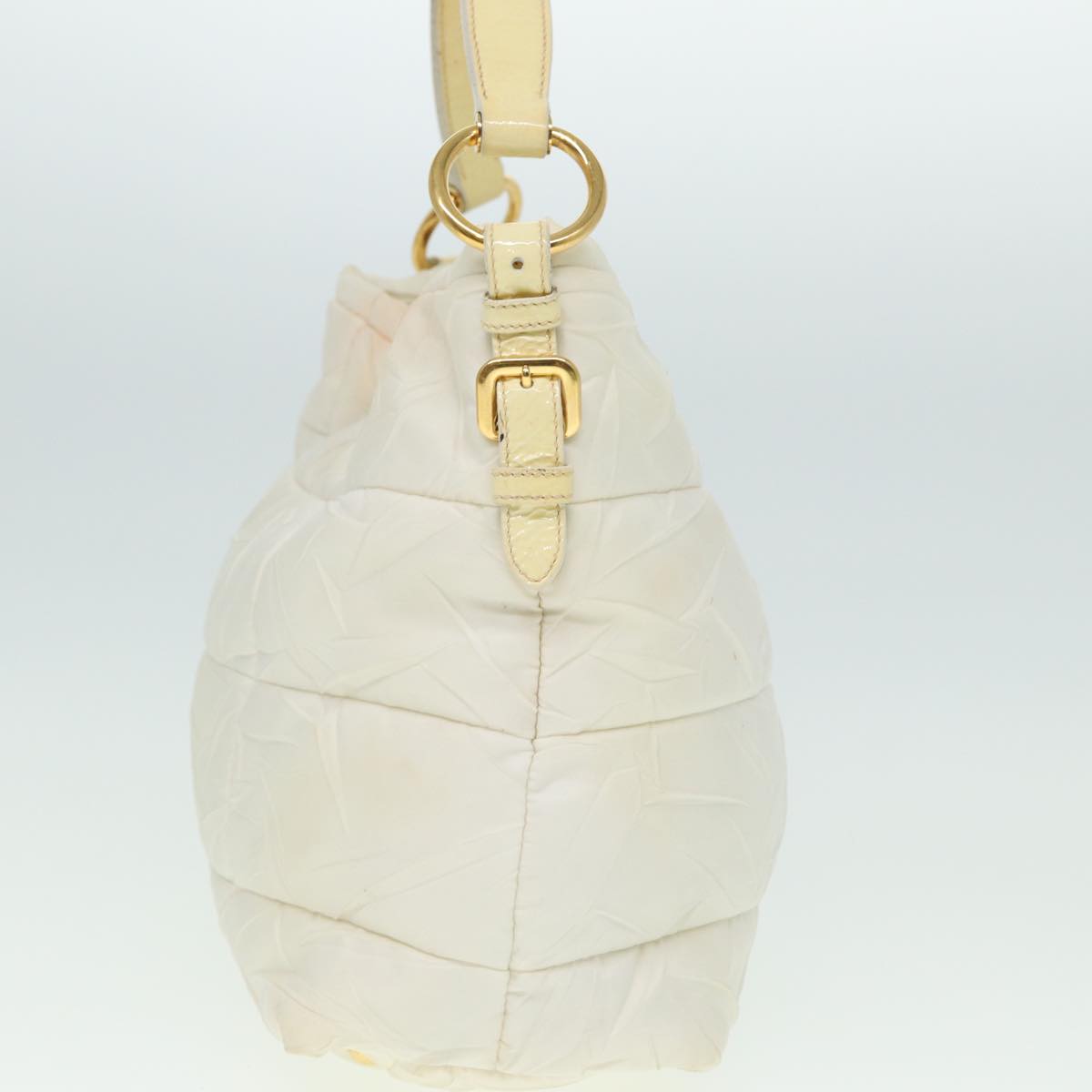 PRADA Shoulder Bag Nylon White  78332