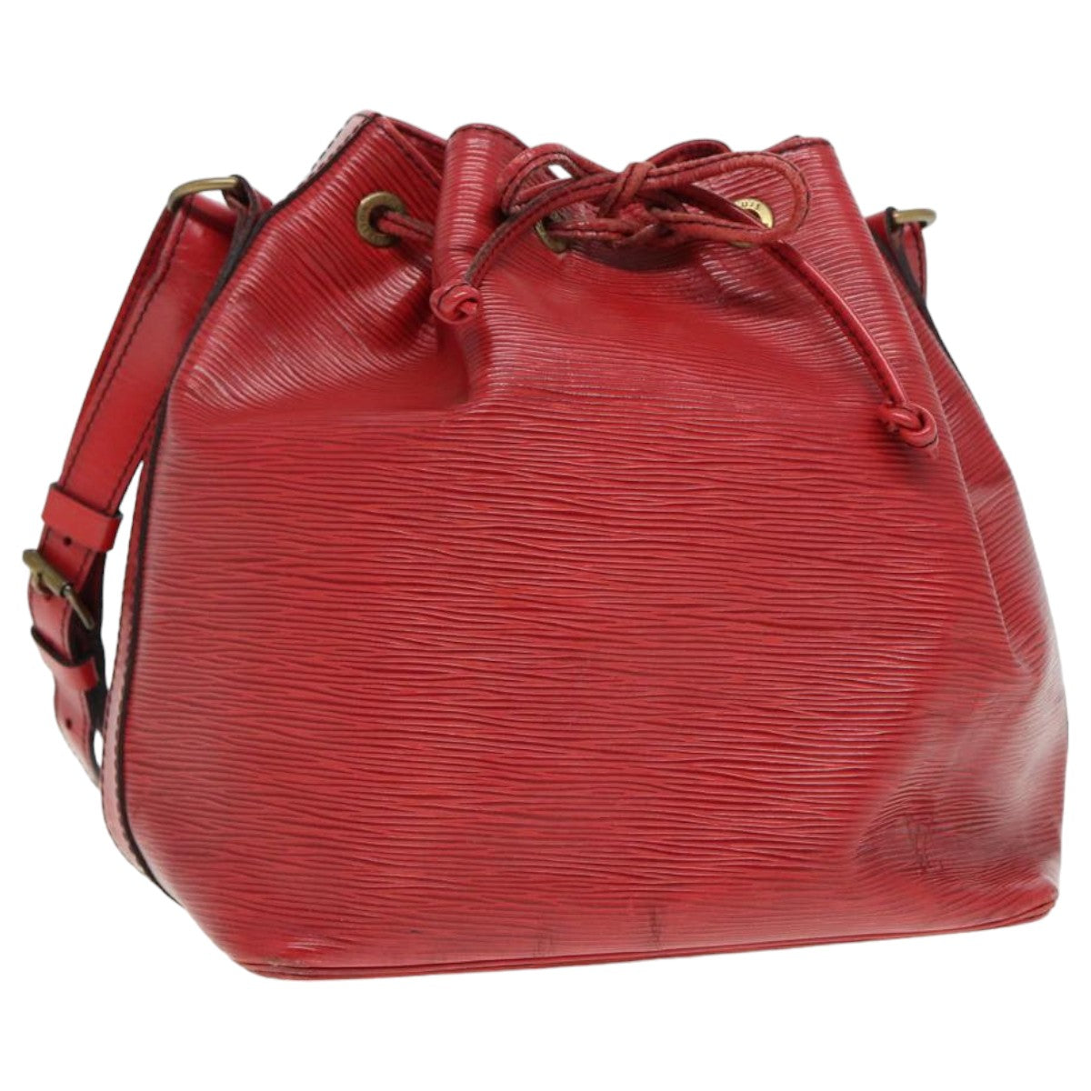 LOUIS VUITTON Epi Petit Noe Shoulder Bag Red M44107 LV 78363