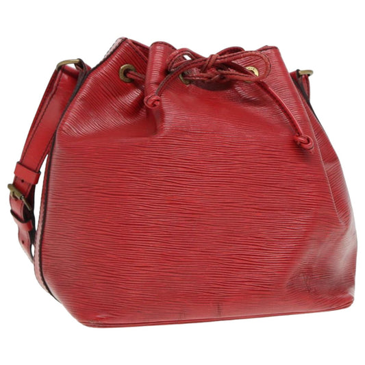 LOUIS VUITTON Epi Petit Noe Shoulder Bag Red M44107 LV 78363