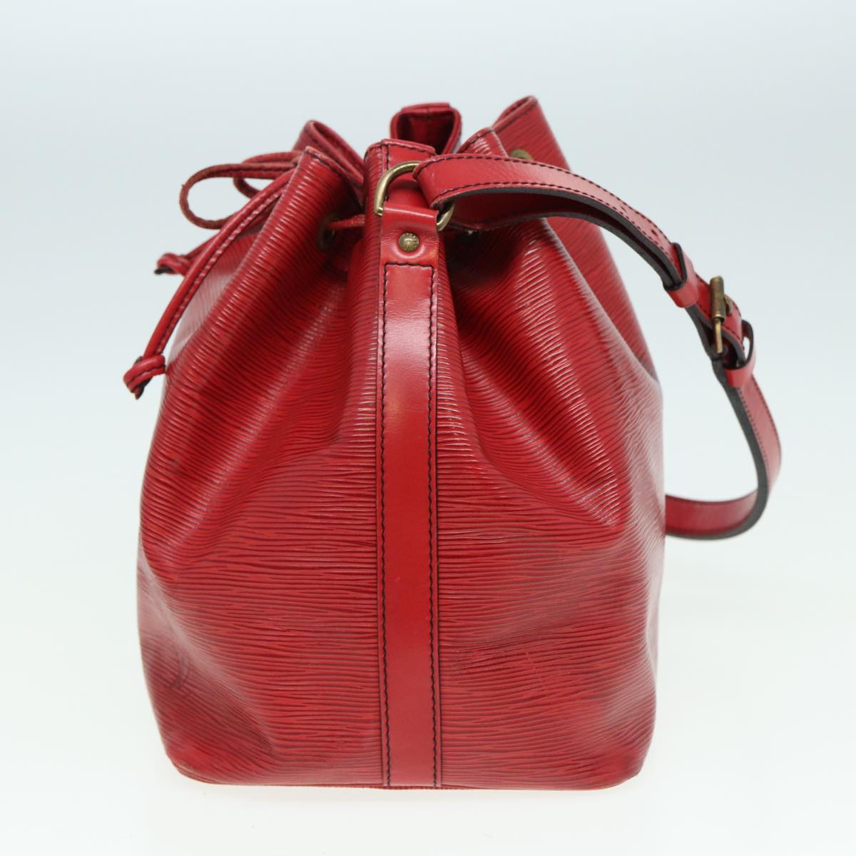 LOUIS VUITTON Epi Petit Noe Shoulder Bag Red M44107 LV 78363