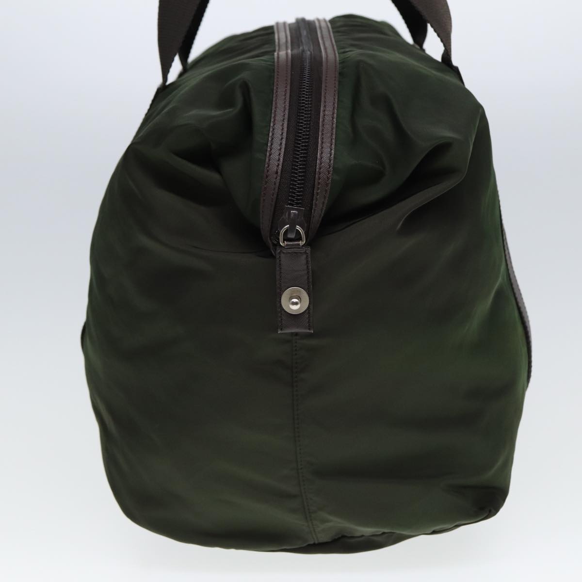 PRADA Boston Bag Nylon Khaki  78423