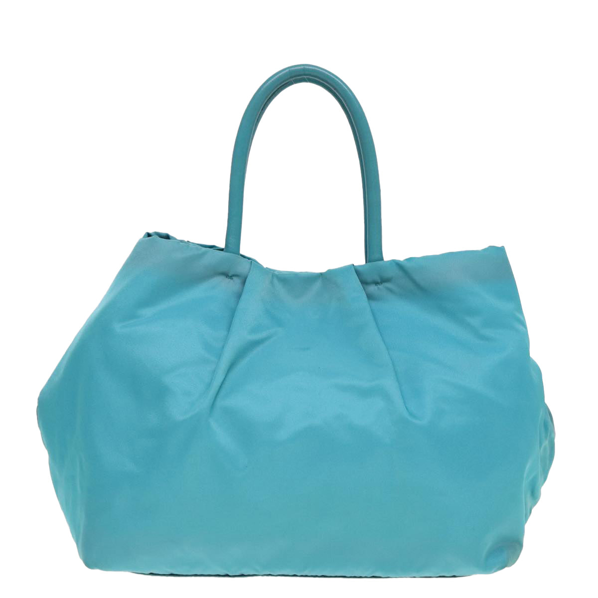 PRADA Hand Bag Nylon Turquoise Blue  78452