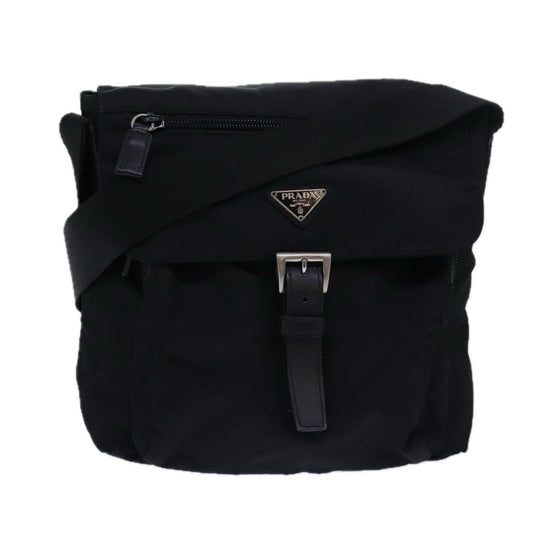 PRADA Shoulder Bag Nylon Black  78509