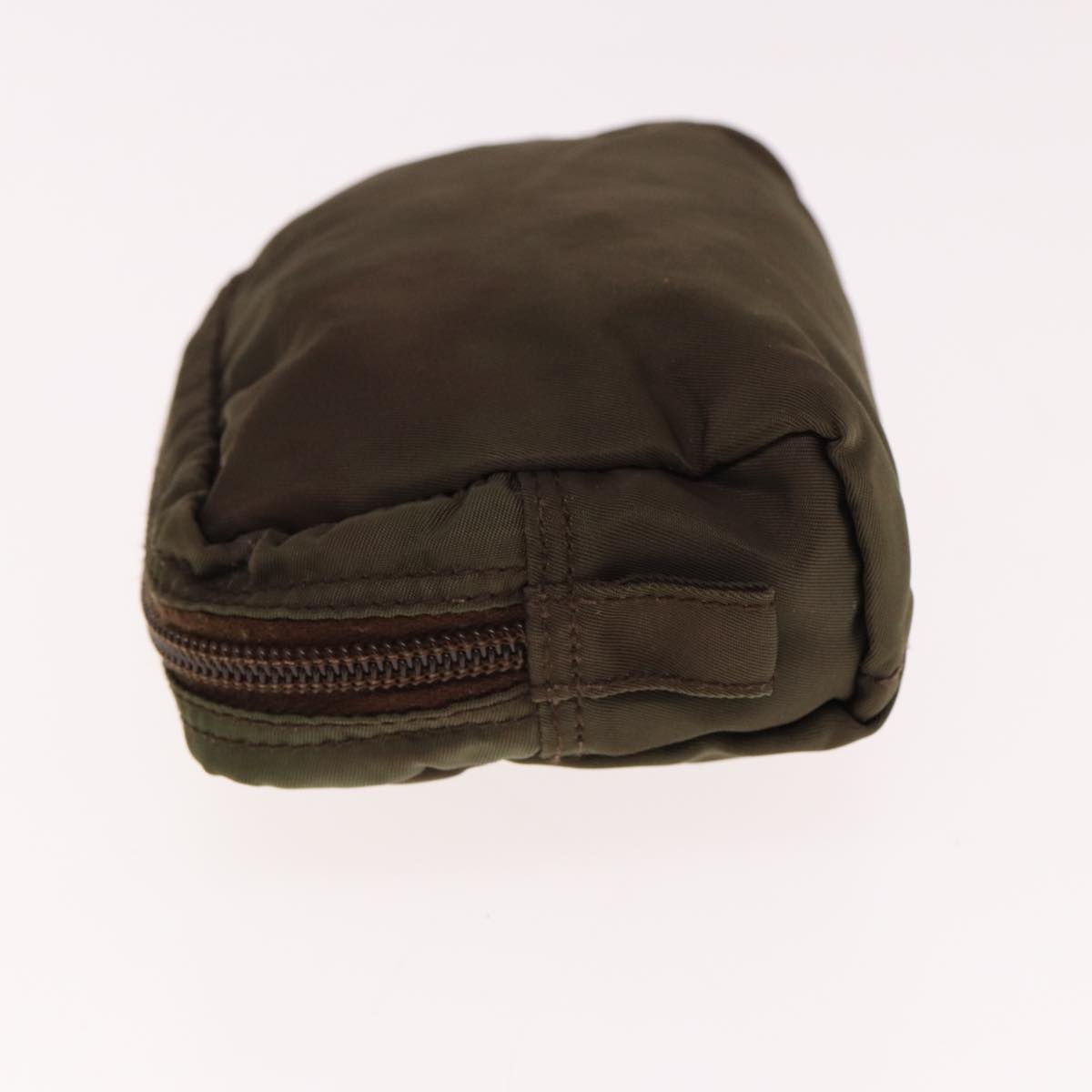 PRADA Pouch Nylon Khaki  78625