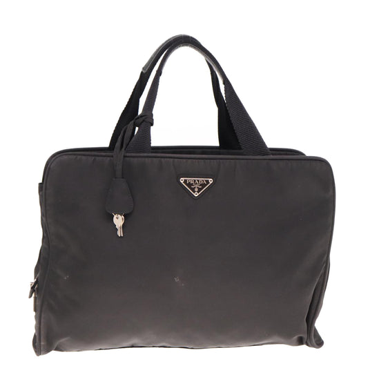 PRADA Hand Bag Nylon Black  78643