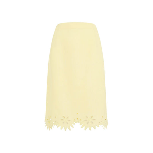BOTTEGA VENETA Embroidered Grainy Viscose Mini Skirt