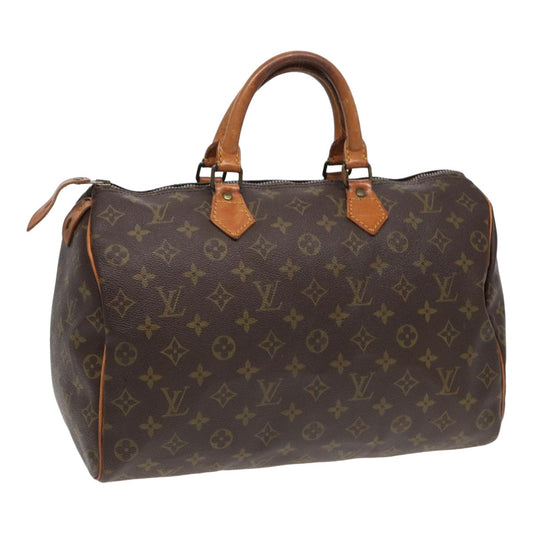 LOUIS VUITTON Monogram Speedy 35 Hand Bag M41524 LV 78734