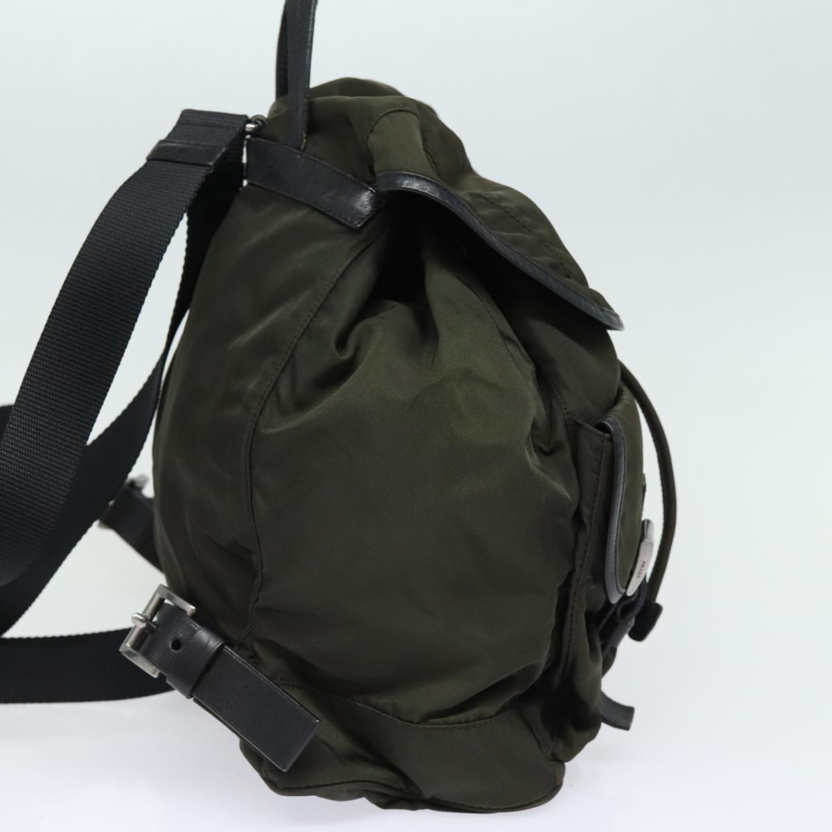 PRADA Backpack Nylon Khaki  78806