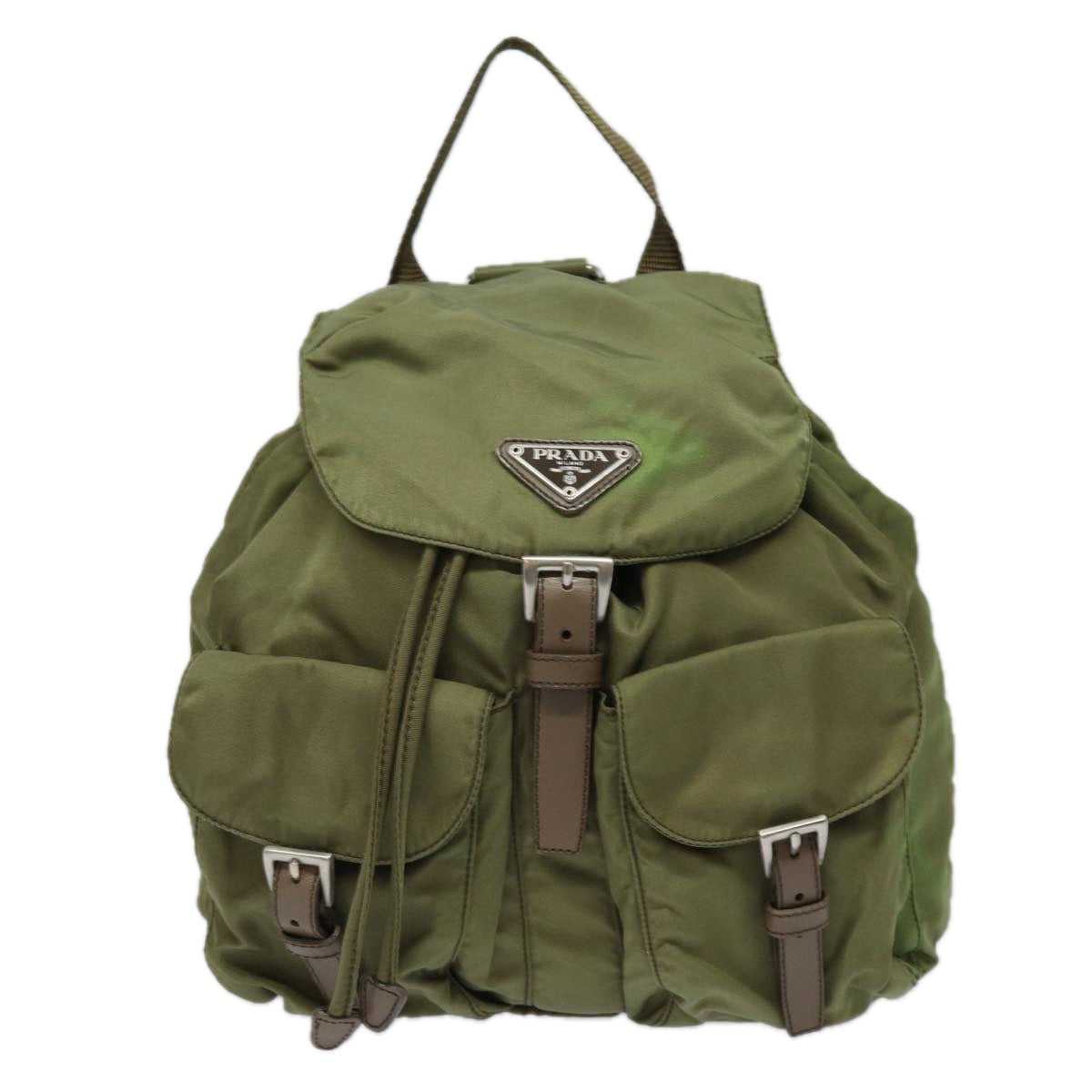 PRADA Shoulder Bag Nylon Khaki  78808