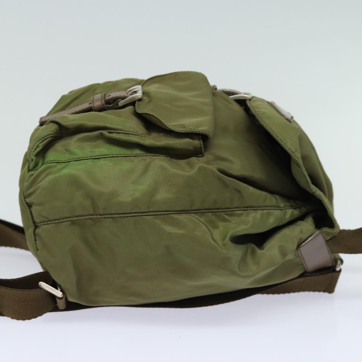 PRADA Shoulder Bag Nylon Khaki  78808