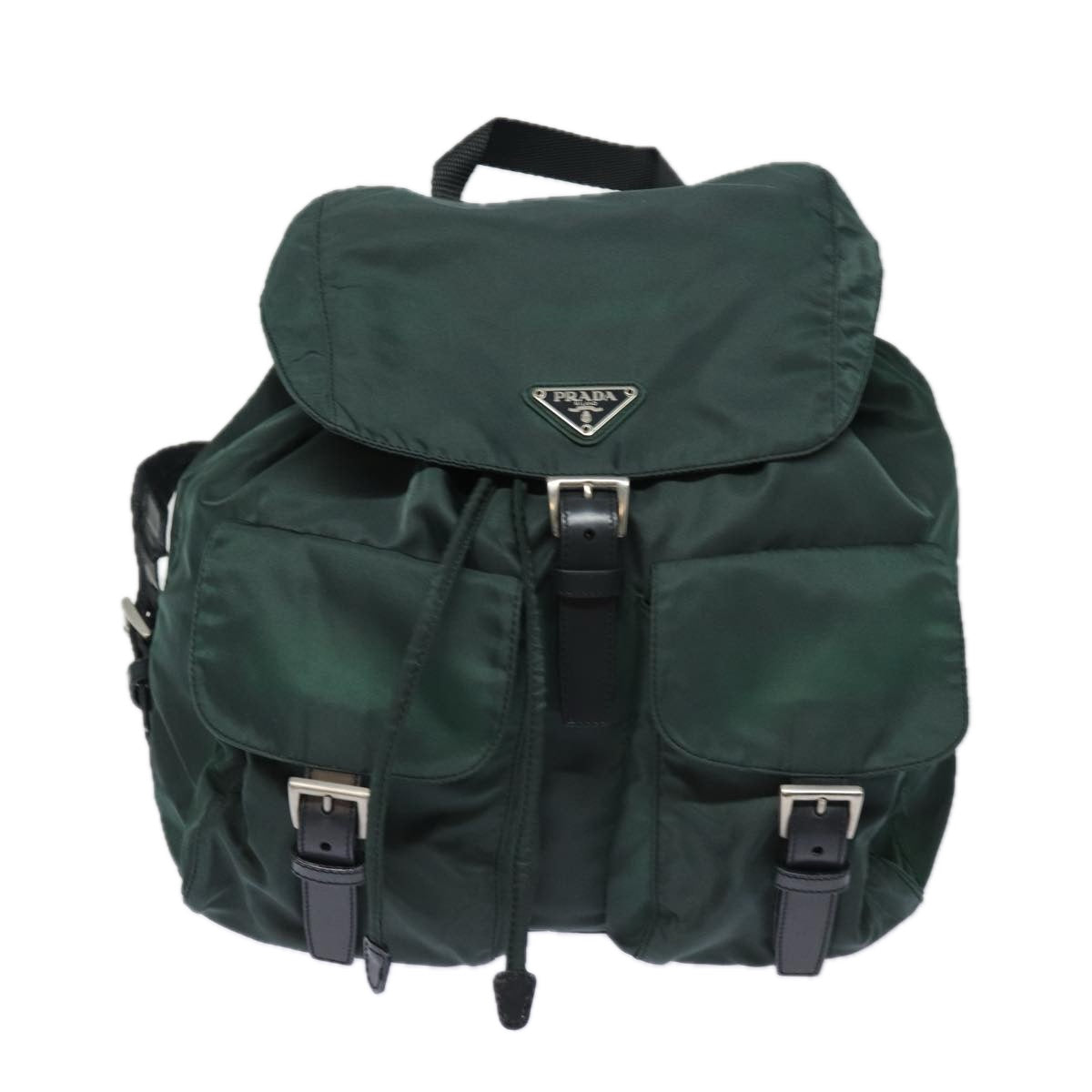 PRADA Backpack Nylon Khaki  78912