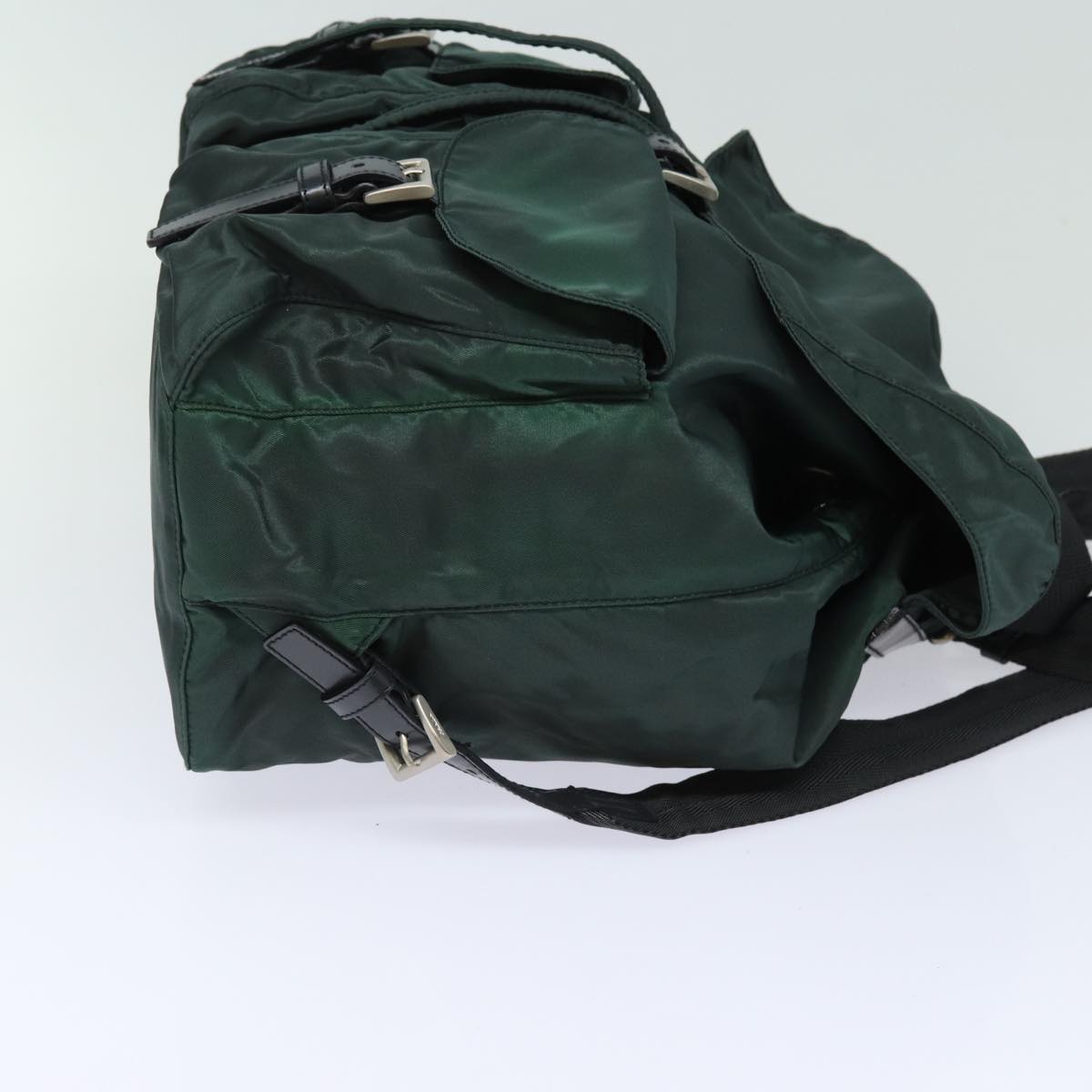 PRADA Backpack Nylon Khaki  78912