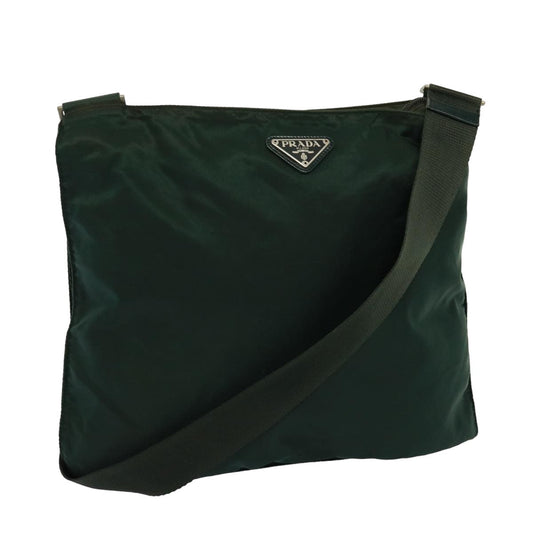 PRADA Shoulder Bag Nylon Khaki  78962