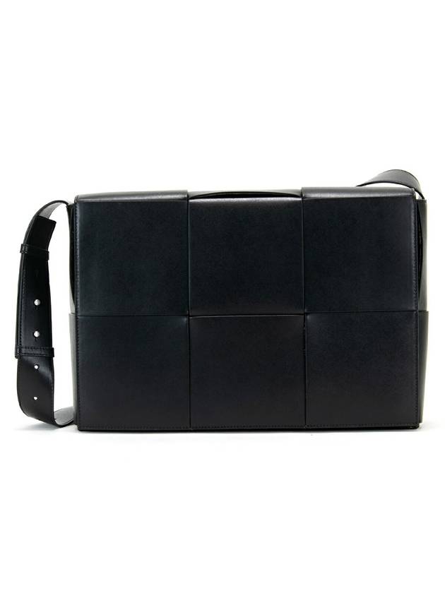 Bottega Veneta Intrecciato Shoulder Bag Black