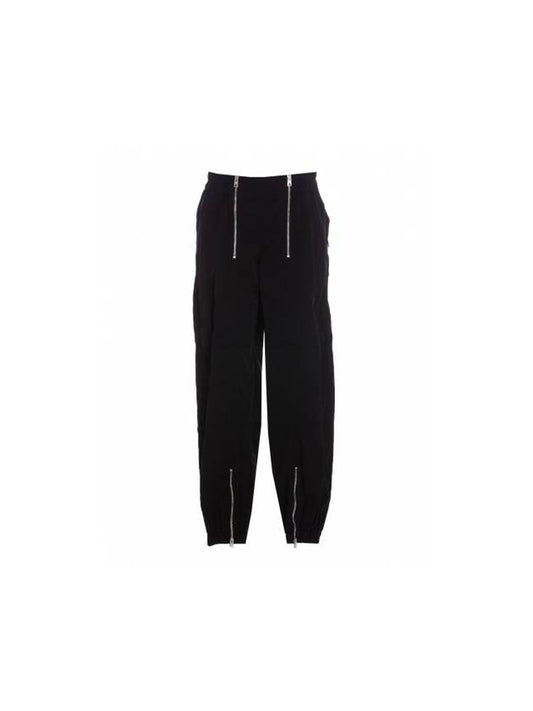 Bottega Veneta Zipper Detail Nylon Track Pants Black