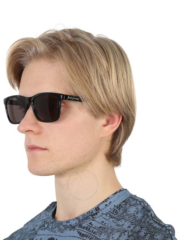 Saint Laurent Saint Laurent Black Square Men's Sunglasses SL 318 001 56