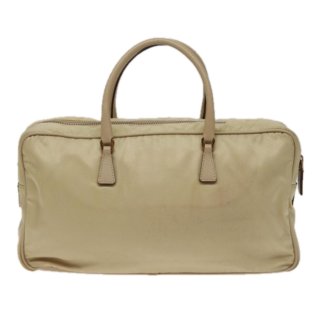 PRADA Hand Bag Nylon Cream  79109