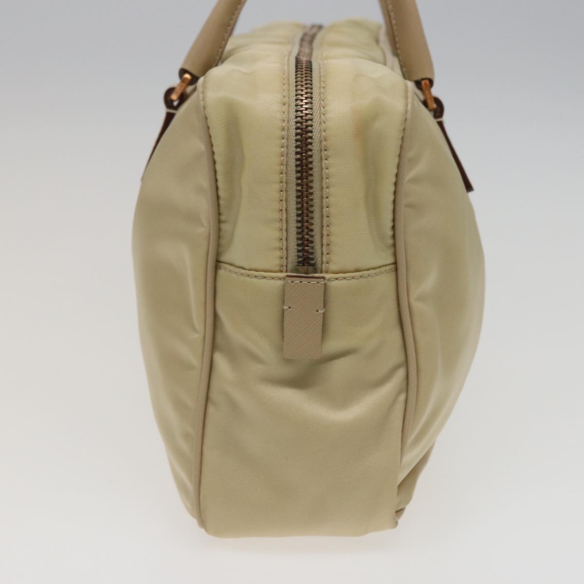 PRADA Hand Bag Nylon Cream  79109