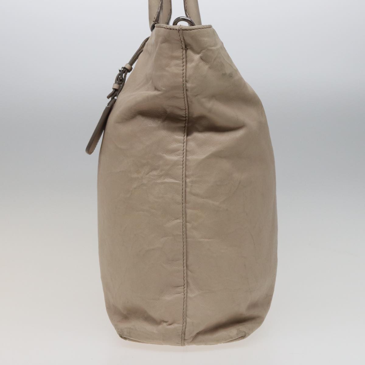 PRADA Hand Bag Leather 2way Beige  79147
