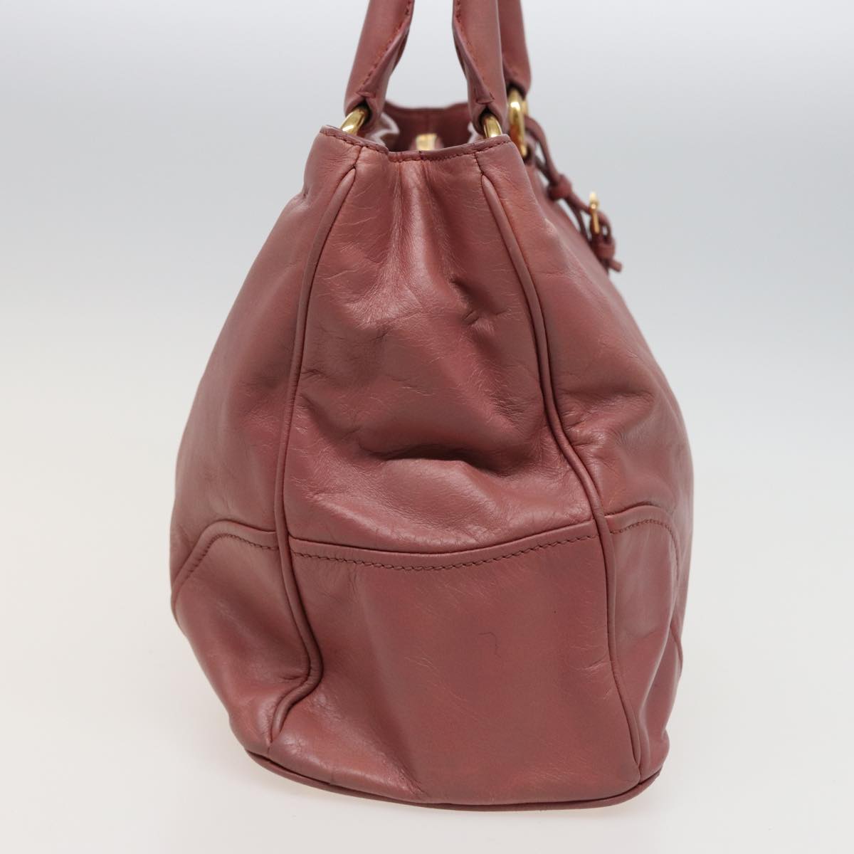 PRADA Hand Bag Leather 2way Pink  79148