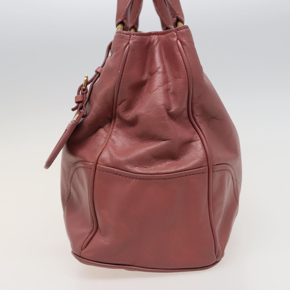 PRADA Hand Bag Leather 2way Pink  79148