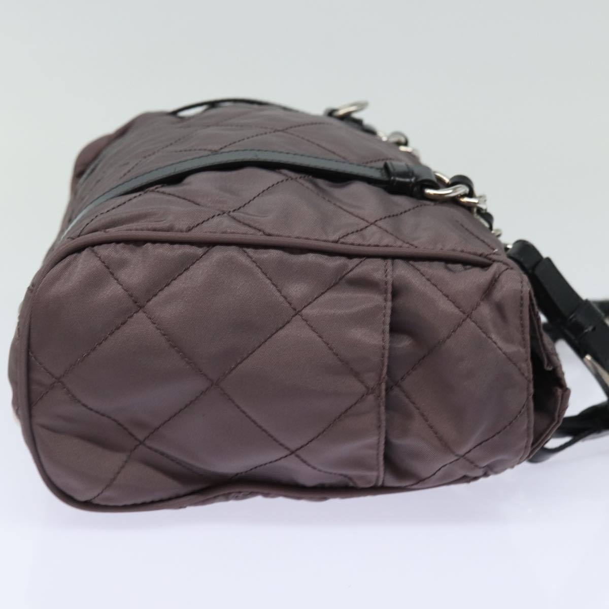 PRADA Chain Shoulder Bag Nylon Purple  79154
