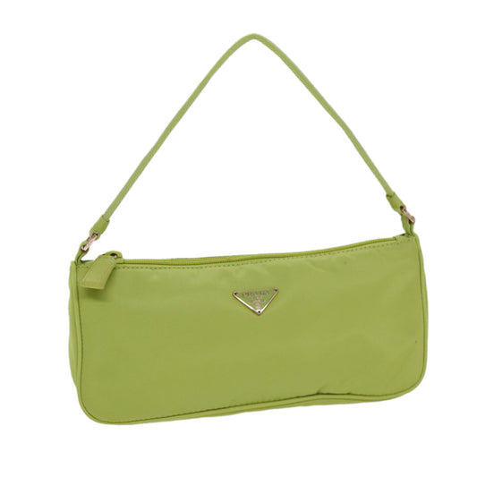 PRADA Accessory Pouch Nylon Light Yellow Pink  79214