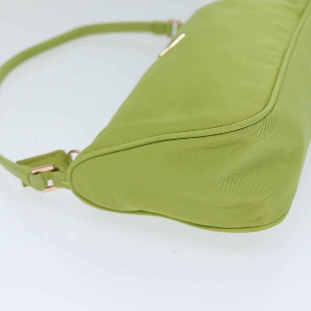 PRADA Accessory Pouch Nylon Light Yellow Pink  79214