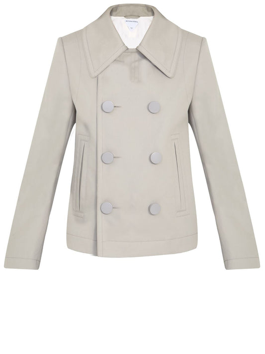 BOTTEGA VENETA Double-Breasted Peacoat (Size 40)