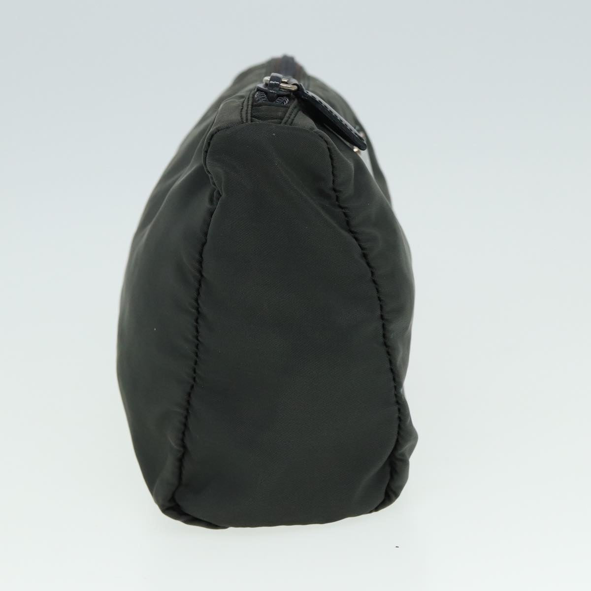 PRADA Pouch Nylon Khaki  79278