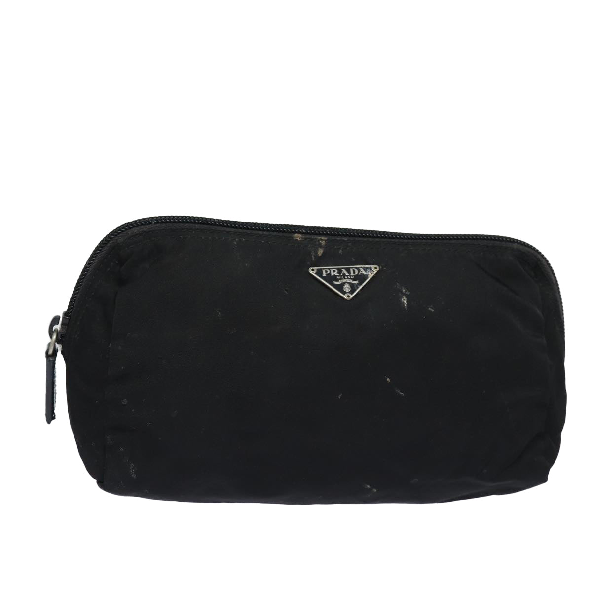 PRADA Pouch Nylon Black  79279