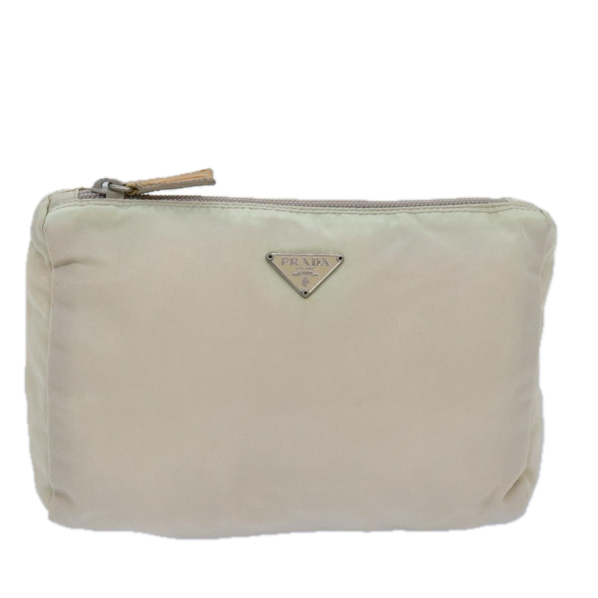 PRADA Pouch Nylon Cream  79280