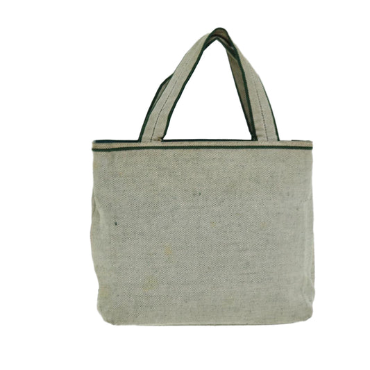 PRADA Hand Bag Canvas Beige  79303
