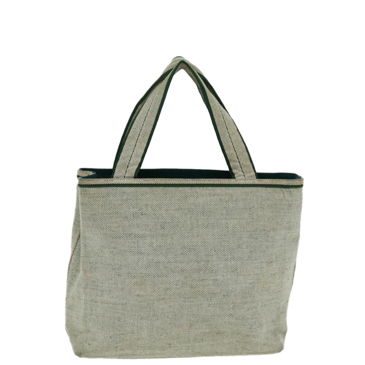 PRADA Hand Bag Canvas Beige  79303